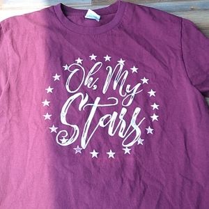"oh my stars" red tee shirts
